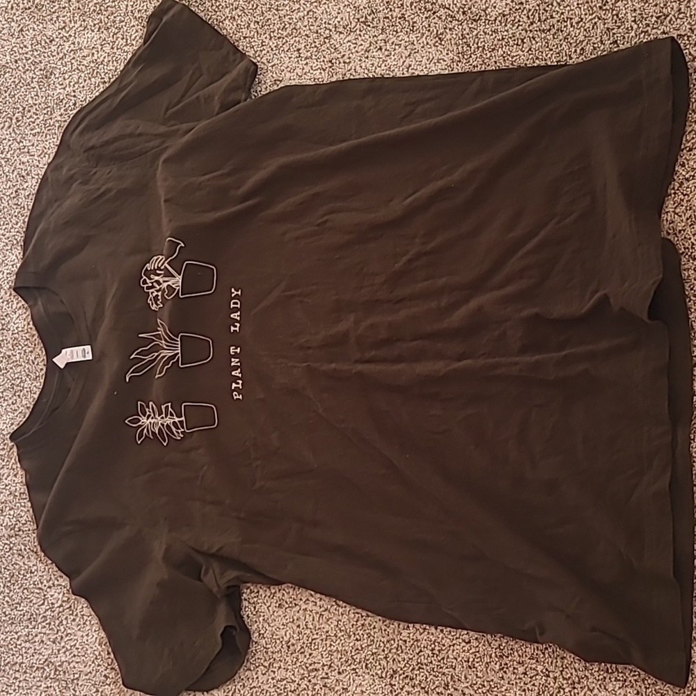 Bella Canvas Dark Green Tee Plant Lady